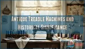 antique treadle machines and historical significance