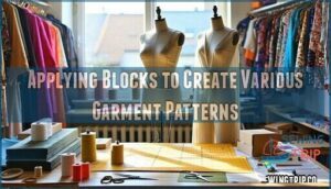 applying blocks to create various garment patterns