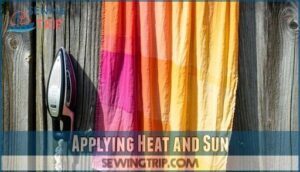applying heat and sun