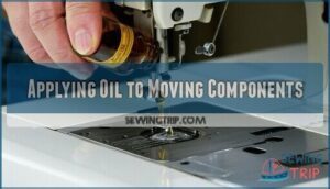 applying oil to moving components