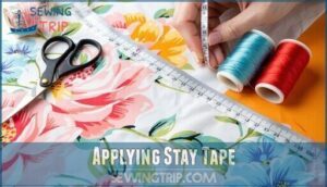 applying stay tape applying stay tape