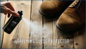 applying suede protector