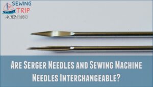 are serger needles and sewing machine needles interchangeable