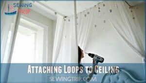 attaching loops to ceiling