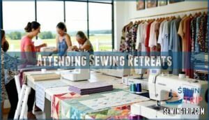 attending sewing retreats