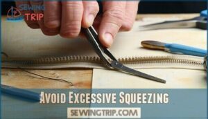 avoid excessive squeezing