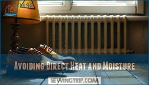 avoiding direct heat and moisture