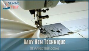 baby hem technique baby hem technique