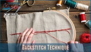 backstitch technique