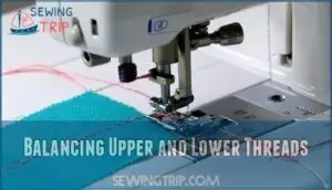 balancing upper and lower threads