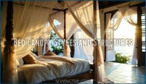 bed canopy styles and structures