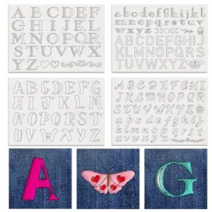 BENECREAT 4 Sheets 165PCS Alphabet B0D35HQ3FW