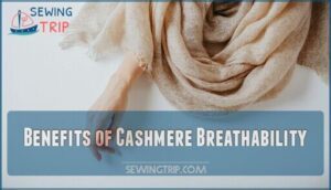 benefits of cashmere breathability