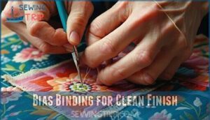 bias binding for clean finish