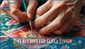 bias binding for clean finish