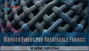 blended fibers for breathable fabrics