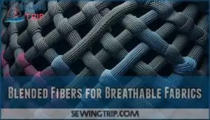 blended fibers for breathable fabrics