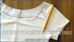 blending and smoothing neckline edges