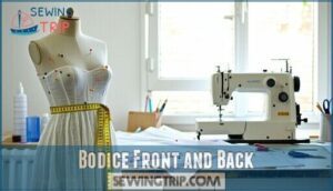 bodice front and back