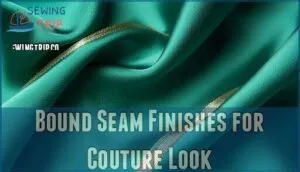 bound seam finishes for couture look