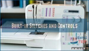 built-in stitches and controls