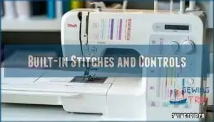 built-in stitches and controls
