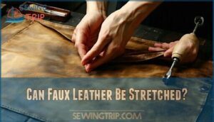 can faux leather be stretched