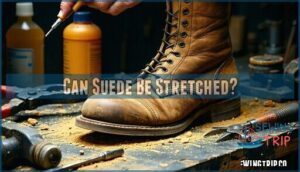can suede be stretched