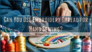 can you use embroidery thread for hand sewing