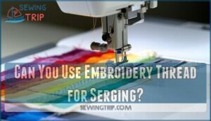 can you use embroidery thread for serging