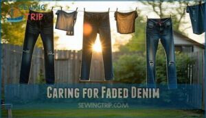 caring for faded denim
