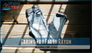 caring for faded rayon
