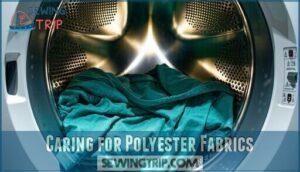 caring for polyester fabrics