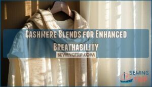 cashmere blends for enhanced breathability
