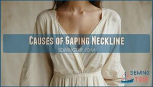 causes of gaping neckline