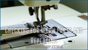 checking for worn parts and replacing