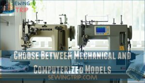choose between mechanical and computerized models