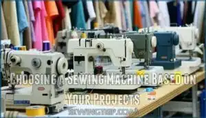 choosing a sewing machine based on your projects