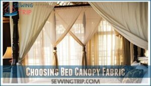 choosing bed canopy fabric