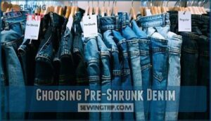 choosing pre-shrunk denim