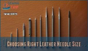 choosing right leather needle size