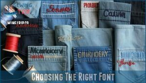 choosing the right font