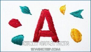chunky display fonts