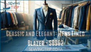 classic and elegant: mens lined blazer - s8962