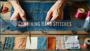combining hand stitches