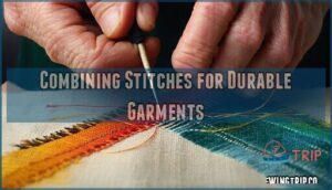 combining stitches for durable garments