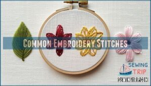 common embroidery stitches