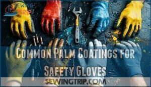 common palm coatings for safety gloves