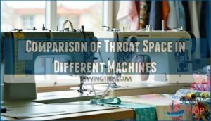 comparison of throat space in different machines