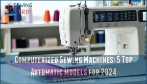 Computerized sewing machines with automatic functions